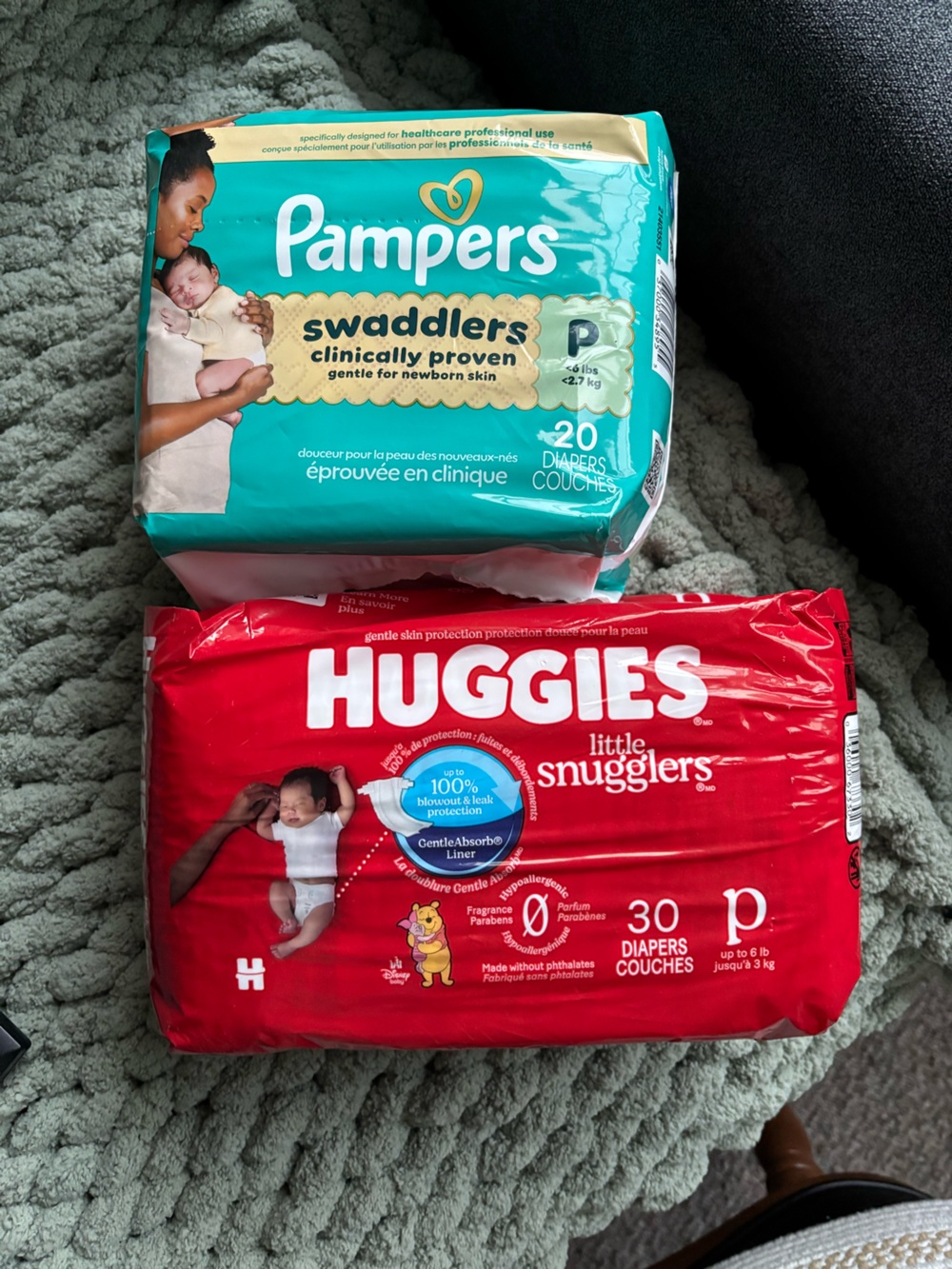 2 pack of Premie Diapers